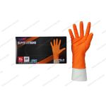 Перчатки нитриловые суперпрочные 50 шт. хозяйственные, размер XL - ORANGE