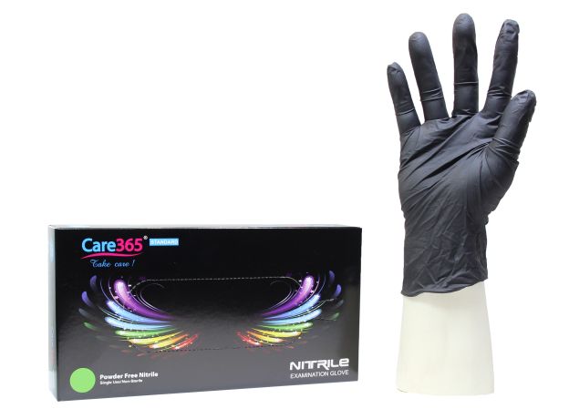 Перчатки NITRILE (Нитрил) Черные (Black) Размер L
