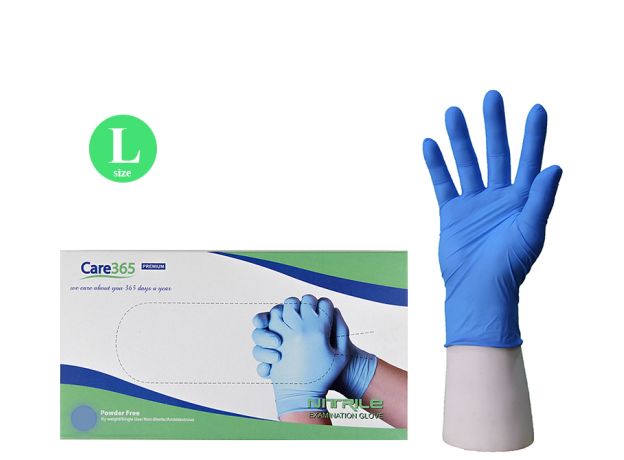 Перчатки NITRILE (Нитрил) Голубой Размер L