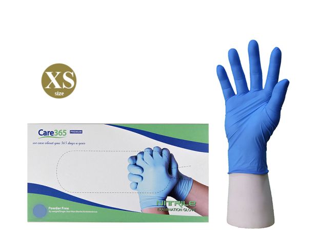 Перчатки NITRILE (Нитрил) Голубой Размер XS