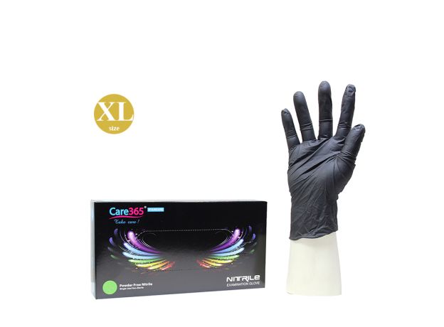 Перчатки NITRILE (Нитрил) Черные (Black) Standart Размер XL / 100 шт