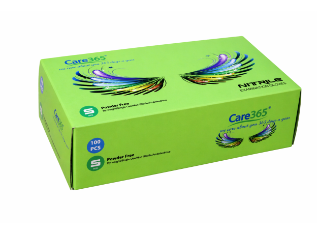 Рукавички NITRILE (Нітрил) Green Розмір S