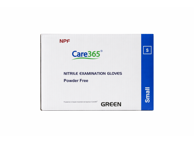 Рукавички NITRILE (Нітрил) Green Розмір S