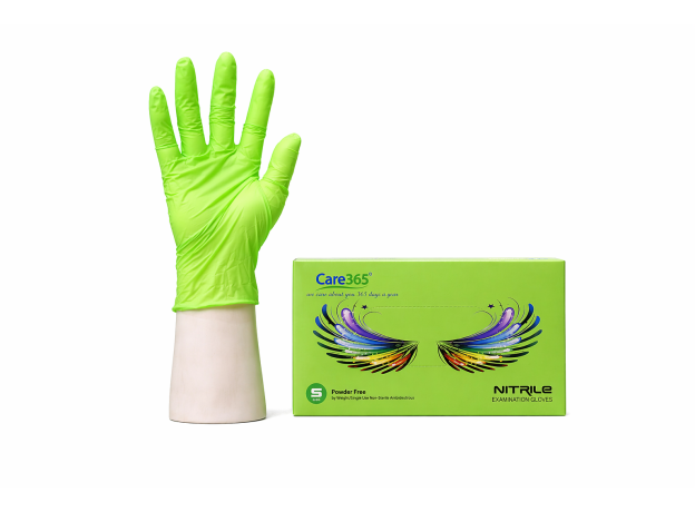 Рукавички NITRILE (Нітрил) Green Розмір S